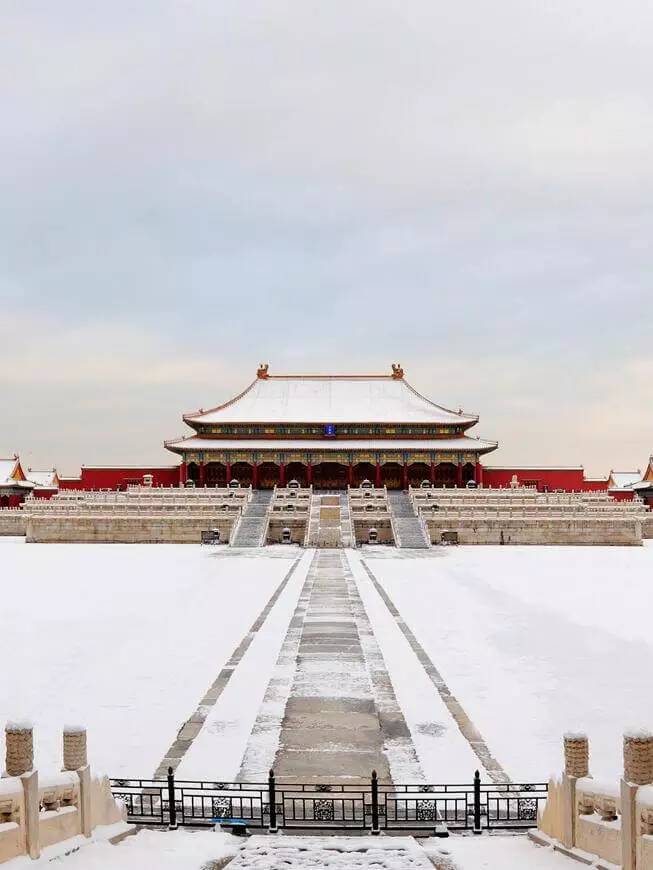 最美中國古建筑：紫禁城下雪了！